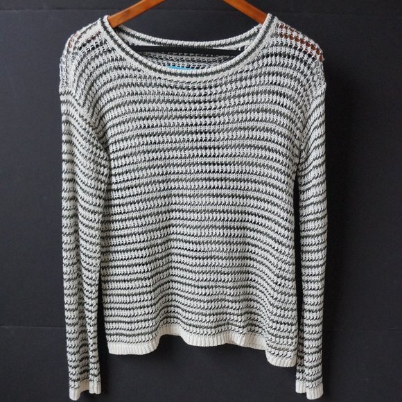 Alice + Olivia Striped Linen Knit Top XS - Picture 1 of 6